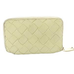 BOTTEGA VENETA イントレチャート ラウンドファスナー 6連 キーケース レザー 黄色 イエロー /SR OH