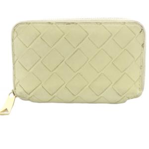 BOTTEGA VENETA イントレチャート ラウンドファスナー 6連 キーケース レザー 黄色 イエロー /SR OH