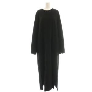 ダブルクロス AラインポケットDRESS ワンピース ロング 38 黒 /SY OS