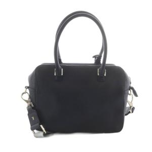 ANYA HINDMARCH カーカー 2WAY バッグ ショルダーバッグ ハンドバッグ レザー 黒 ブラック /SR