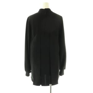 ENFOLD BOX-PLEATS PULLOVER ブラウス プリーツ プルオーバー 38 ブラック /DF OS