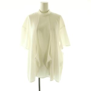 24SS SQUARE HEM PULLOVER ブラウス プルオーバー 半袖 38 ホワイト /DF