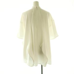 ENFOLD 24SS SQUARE HEM PULLOVER ブラウス プルオーバー 半袖 38 ホワイト /DF
