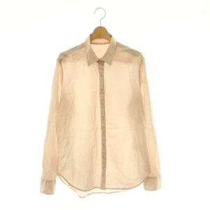 CTN LAWN SHIRTS カラーシャツ コットン 長袖 ピンク /HS OS