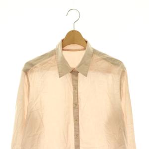 L'Appartement CTN LAWN SHIRTS カラーシャツ コットン 長袖 ピンク /HS OS
