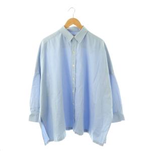 26SS Light OX Poncho シャツ 長袖 コットン ライトブルー /DO OS