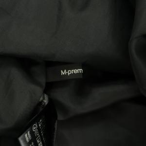 M-Premier BLACK ウエストゴムギャザーフレアスカート ミモレ ロング ワンカラー 無地 34 黒 ブラック C446-002