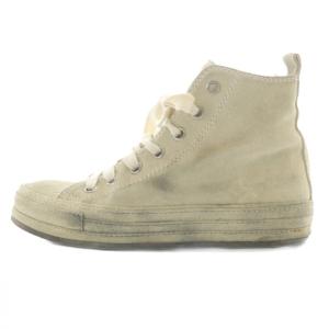 Dirty Suede High-Top Sneakers 35 ベージュ
