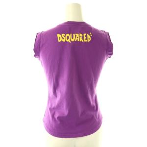 DSQUARED2 ノースリーブ カットソー Tシャツ ダメージ加工 S 紫 /HS OS