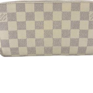 LOUIS VUITTON ダミエ アズール ジッピーウォレット 長財布 アイボリー N60019 /SR OH