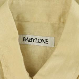 BABYLONE 26SS リネンBIGシルエットシャツ 長袖 F ライトベージュ /MY OS