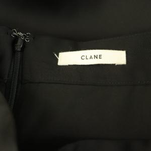 CLANE 25SS SATIN BALLOON SKIRT サテンバルーンスカート ロング 1 ブラック /MY