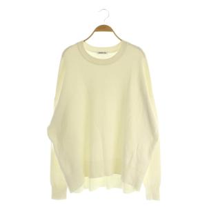 25AW Smooth Relax ニット セーター 長袖 オーバーサイズ オフホワイト /MY OS