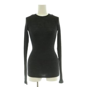 24AW WOOL SOFT RIB CREW NECK ウールソフトリブクルーネックニット 長袖 ワンカラー