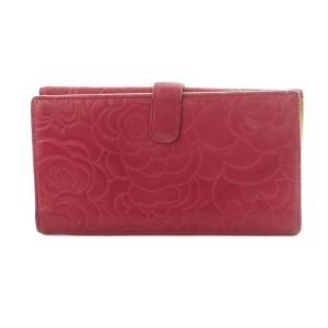 CHANEL カメリア Wホック 長財布 マゼンタピンク