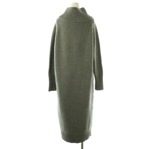 L'Appartement ウールカシミヤ ワンピース ニット ロング 長袖 グレー /HK OS