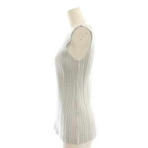 PLEATS PLEASE ISSEY MIYAKE イッセイミヤケ 24SS PP41-JK186 メタリックノースリーブトップス カットソー タンクトップ