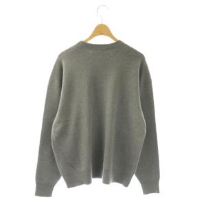 CABaN コットンカシミヤ クルーネックプルオーバー ニット セーター 長袖 S グレー 59029402003