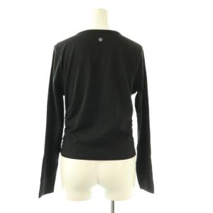lululemon サイドシャーリング カットソー 長袖 ブラック /ES OS