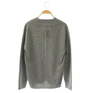BEIGE 25AW POMPE ウールカシミヤ配色ラインVネックニット セーター 長袖 4 グレー /HK OS