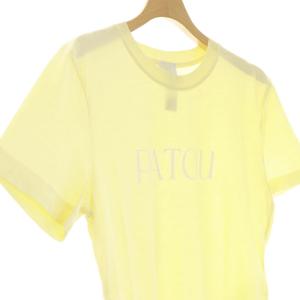 PATOU ロゴ 半袖 Tシャツ カットソー XS イエロー /HK OS