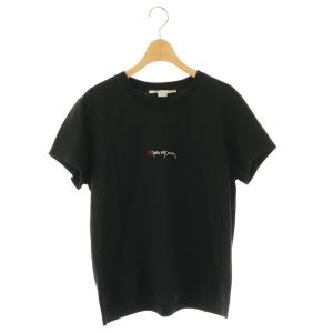 ロゴ Tシャツ カットソー 半袖 XS ブラック /HK OS