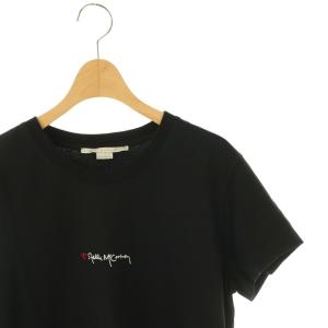 STELLA McCARTNEY ロゴ Tシャツ カットソー 半袖 XS ブラック /HK OS