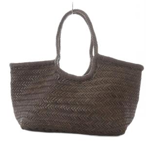 DRAGON Nantucket Basket かごバッグ レザー ブラウン