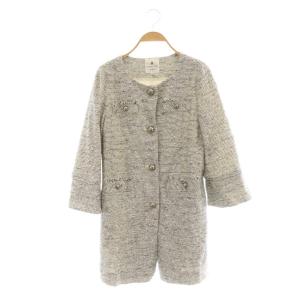 LANVIN en Bleu ジャケット ノーカラー ロング ショートパンツ セット 36 ホワイト ネイビー /HK OS