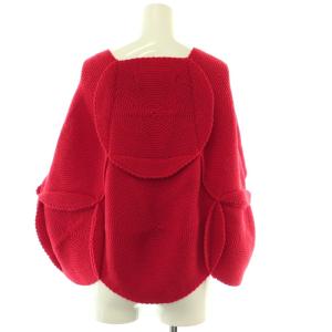 JUNYA WATANABE COMMEdesGARCONS ウールフラワーモチーフ変形プルオーバーニット