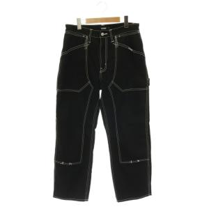 CONTRAST STITCH WORK PANTS ペインターパンツ ワーク 32 黒 ブラック /HS