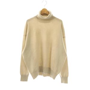 24AW JUSPER タートルネックプルオーバー ニット セーター 長袖 カシミヤ混 ベージュ /HK
