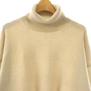 MUSE de Deuxieme Classe 24AW JUSPER タートルネックプルオーバー ニット セーター 長袖 カシミヤ混 ベージュ /HK