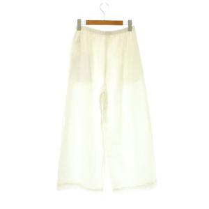 EVERYDAY I LIKE 25AW Cotton Linen Relax パンツ ワイド イージー リネン混 36 ホワイト /HK