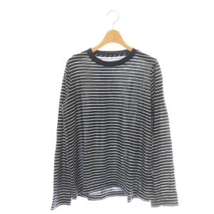 24AW Primewool jersey Tシャツ カットソー ボーダー ウール 紺 白 /CX OS