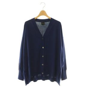 26SS Emil cotoni Vネックカーディガン ニット ネイビー /ES OS