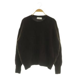 24AW フォックスウールカシミヤプルオーバー ニット セーター 長袖 ブラウン /MY OS