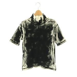 ヨウジヤマモト 23SS CIRCULAR RIB GARMENT CRUSH PRINT HIGH NECK