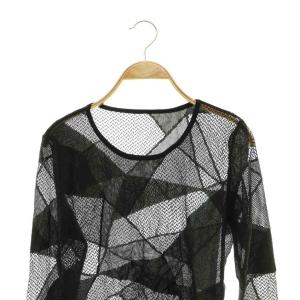 LIMI feu 25SS GEOMETRIC NET SLIM LONG SLEEVE T-SHIRT Tシャツ カットソー