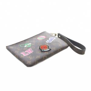 LOUIS VUITTON モノグラムキャンバス シティポーチ ブラウン M63447