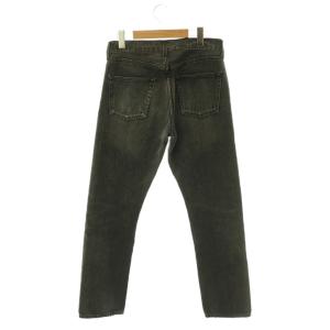 BALENCIAGA ボタンフライストレートデニムパンツ ジーンズ ダメージ加工 28 黒 ブラック /SY OS SH