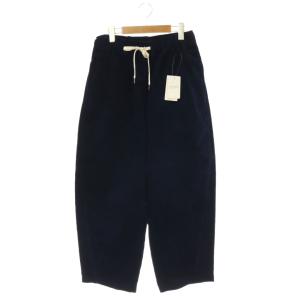 25AW Corduroy Barrel イージーパンツ コーデュロイ ワイドテーパード 36 紺 ネイビー
