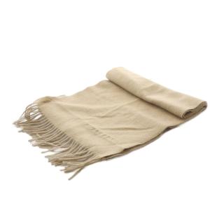 BURBERRY マフラー カシミヤ フリンジ キャメル