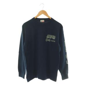 BUZZ RICKSON’S フライングタイガース プリント カットソー ロンT Tシャツ M 紺 BR62251 /CX OS