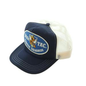 74th TAC フライングタイガース メッシュ キャップ 帽子 紺 白 /MI OS ユニセックス