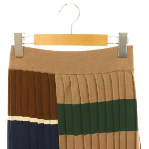 Max Mara ウィークエンド WEEKEND 23年製 ニットプリーツスカート ロング S モカ /SY OS