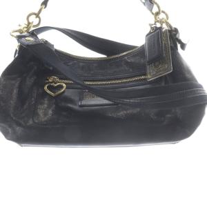 COACH 2WAYバッグ ショルダーバッグ ハンドバッグ 黒 ブラック F20017 /SR