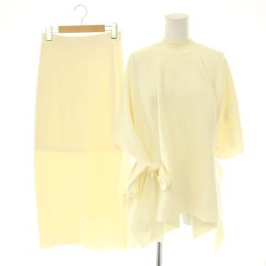24AW ケープスカートセットアップ ニット タイト 36 アイボリー /ES OS