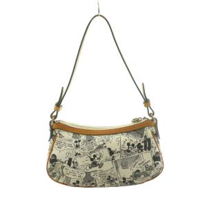 DOONEY&BOURKE × Disney ミッキーマウス柄ハンドバッグ マルチカラー 白 ホワイト キャメル /SS OS