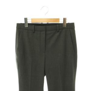 Theory 24SS DEMITRIA 4J TRACEBLE WOOL パンツ スラックス フレア 2 グレー /HK